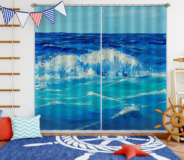 3D Waves 1708 Marina Zotova Curtain Curtains Drapes