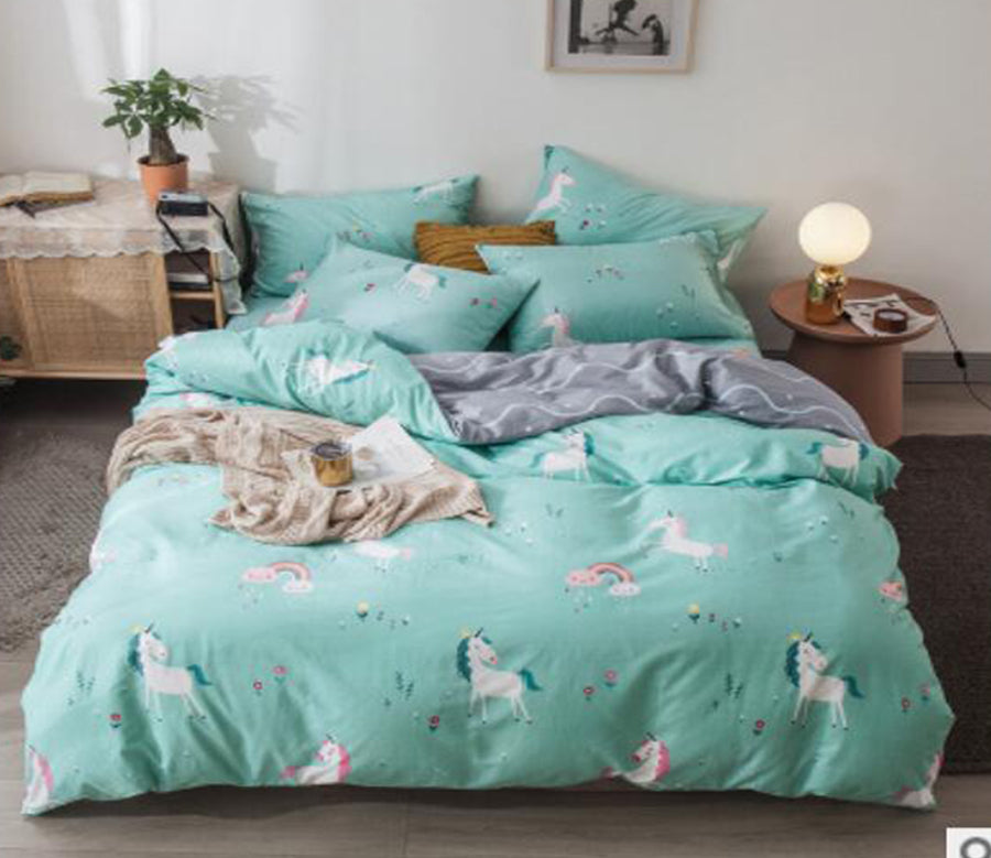 3D Unicorn 14217 Bed Pillowcases Quilt
