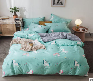 3D Unicorn 14217 Bed Pillowcases Quilt