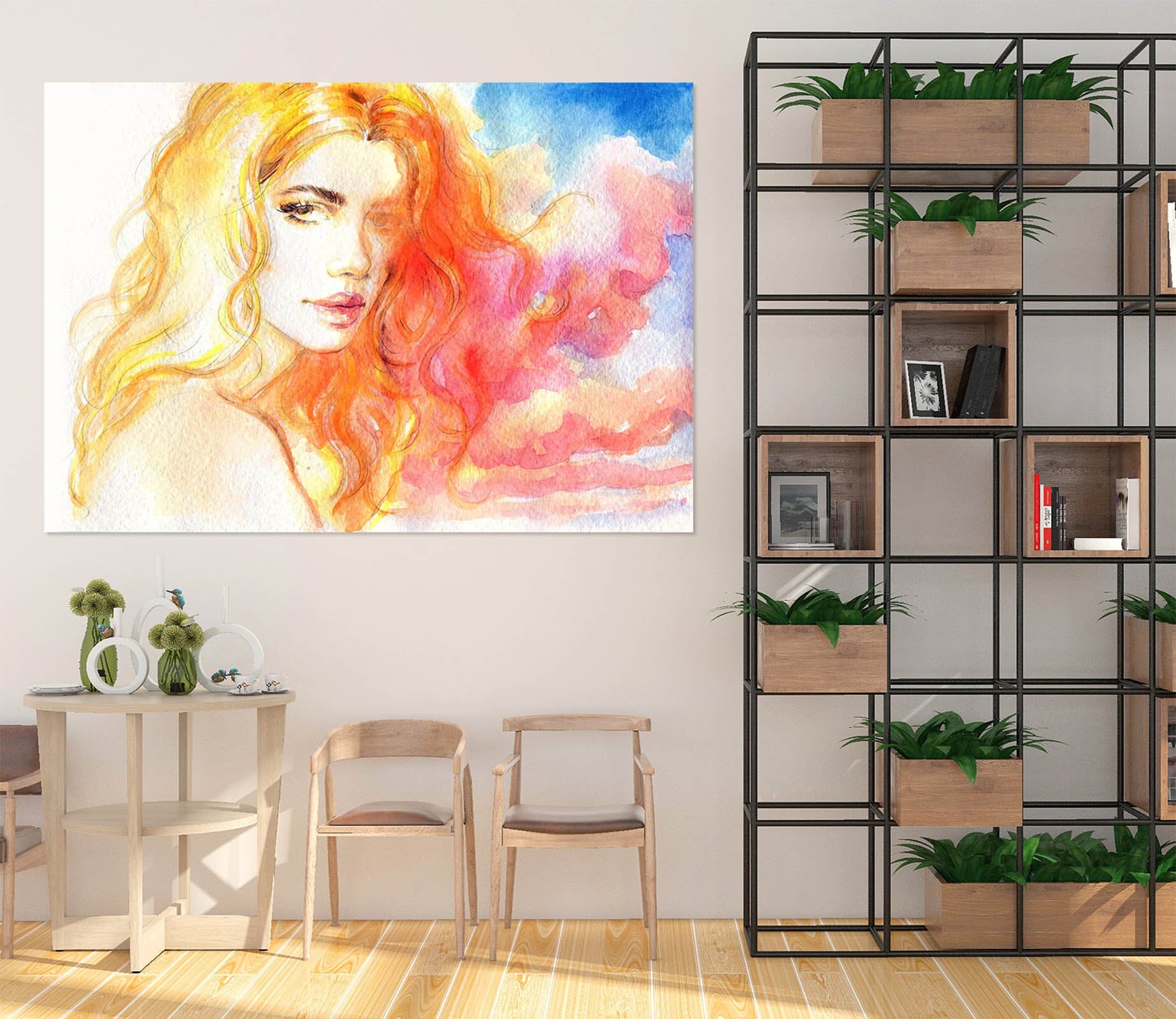 3D Blonde Woman 1054 Wall Sticker Wallpaper AJ Wallpaper 2 