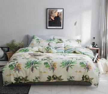 3D Leaves 20312 Bed Pillowcases Quilt