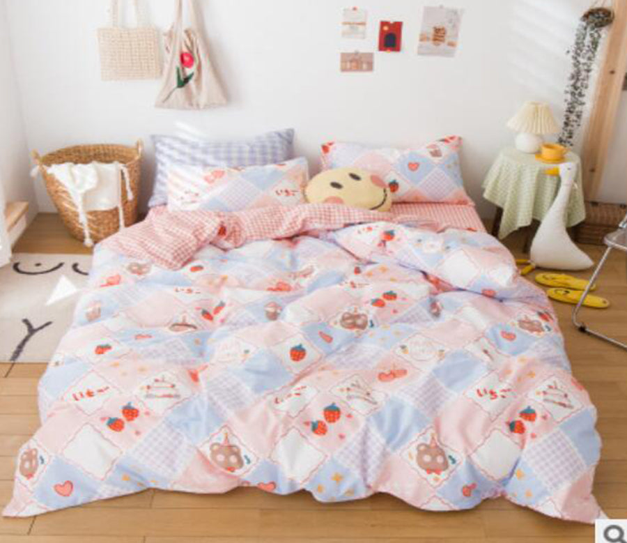 3D Bear Bunny 40214 Bed Pillowcases Quilt