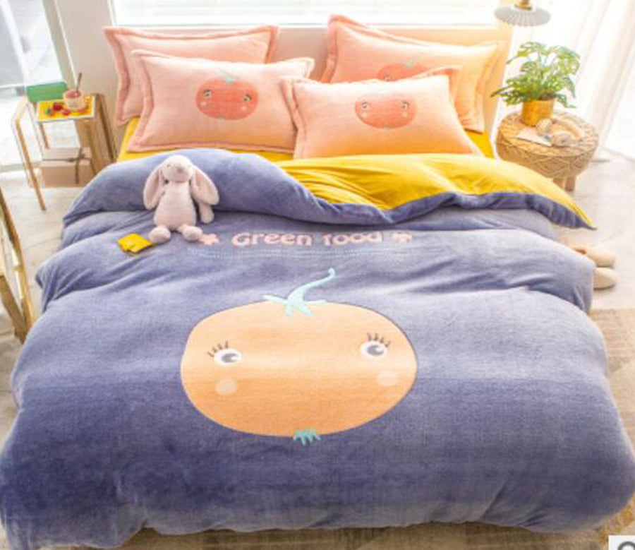 3D Cartoon Tomatoes 14189 Bed Pillowcases Quilt