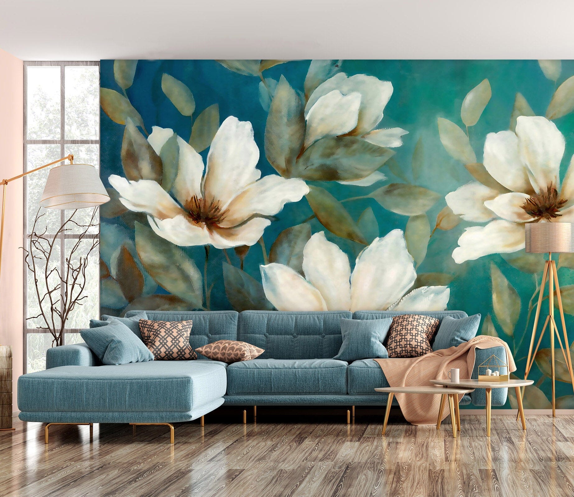 3D Retro Flower 136 Wall Murals Wallpaper AJ Wallpaper 2 