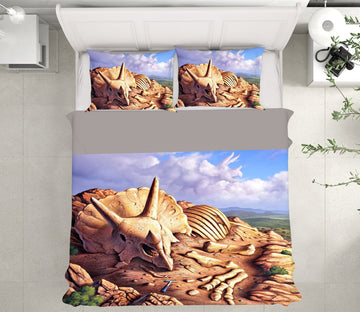 3D Dino Dig 2117 Jerry LoFaro bedding Bed Pillowcases Quilt Quiet Covers AJ Creativity Home 