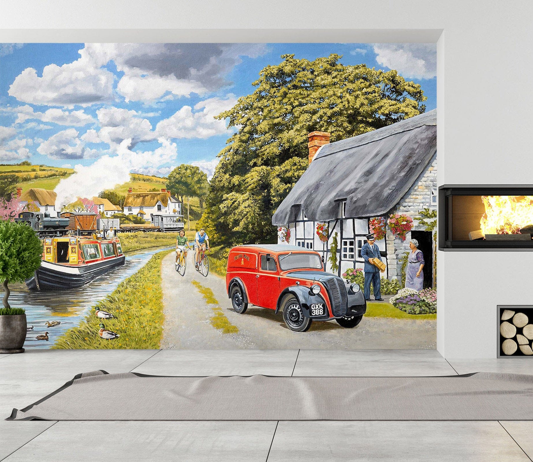 3D Parcel For Canal Cottage 1043 Trevor Mitchell Wall Mural Wall Murals Wallpaper AJ Wallpaper 2 