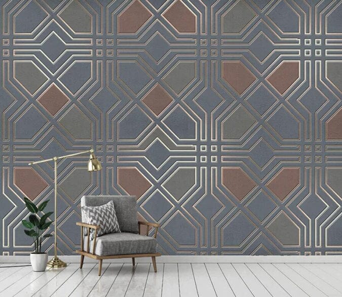3D Geometric Patchwork 2458 Wall Murals Wallpaper AJ Wallpaper 2 