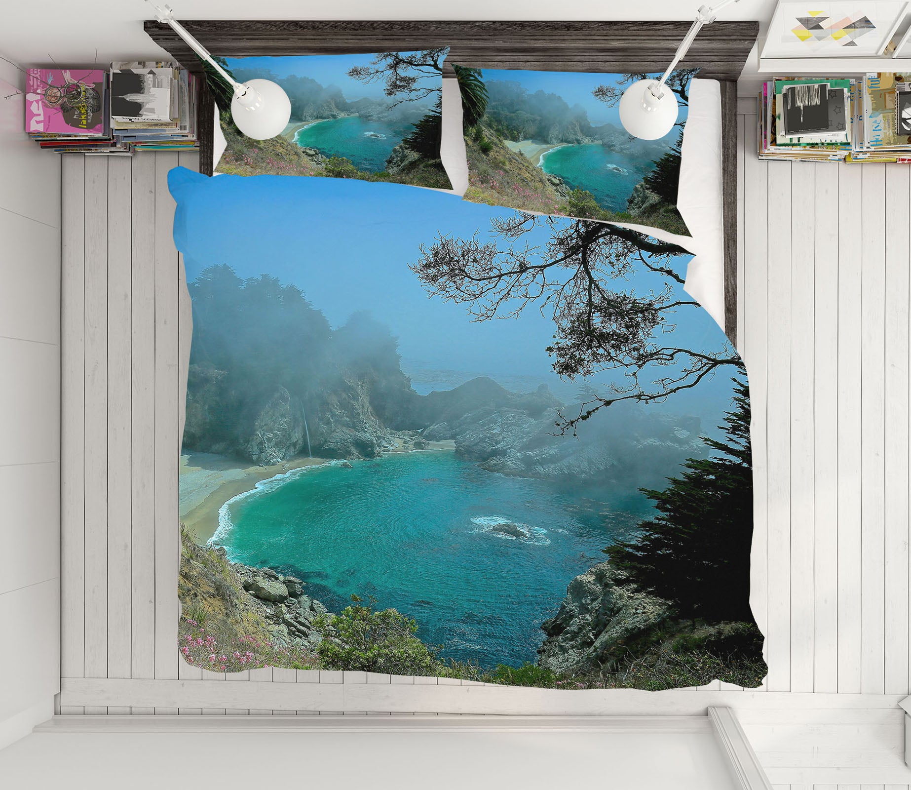 3D Landscape 8676 Kathy Barefield Bedding Bed Pillowcases Quilt