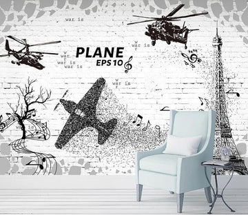 3D Aircraft 1410 Wall Murals Wallpaper AJ Wallpaper 2 