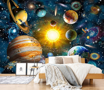 3D Cosmic Planet WC600 Wall Murals