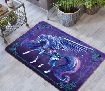 3D Forest Unicorn 3016 Rose Catherine Khan Rug Non Slip Rug Mat Mat AJ Creativity Home 