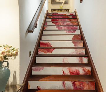 3D Red Water Paint 90187 Valerie Latrice Stair Risers