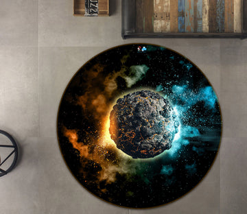 3D Planet 81113 Round Non Slip Rug Mat