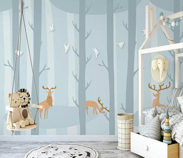 3D Forest Fawn 2132 Wall Murals Wallpaper AJ Wallpaper 2 
