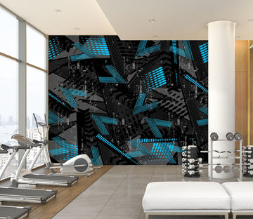 3D Blue Pattern 289 Wall Murals Wallpaper AJ Wallpaper 2 