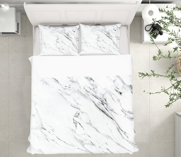3D White Marble 59187 Bed Pillowcases Quilt
