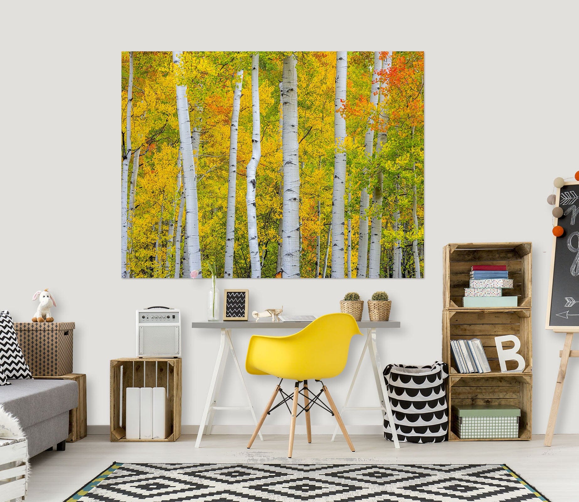 3D Autumn Forest 212 Marco Carmassi Wall Sticker Wallpaper AJ Wallpaper 2 