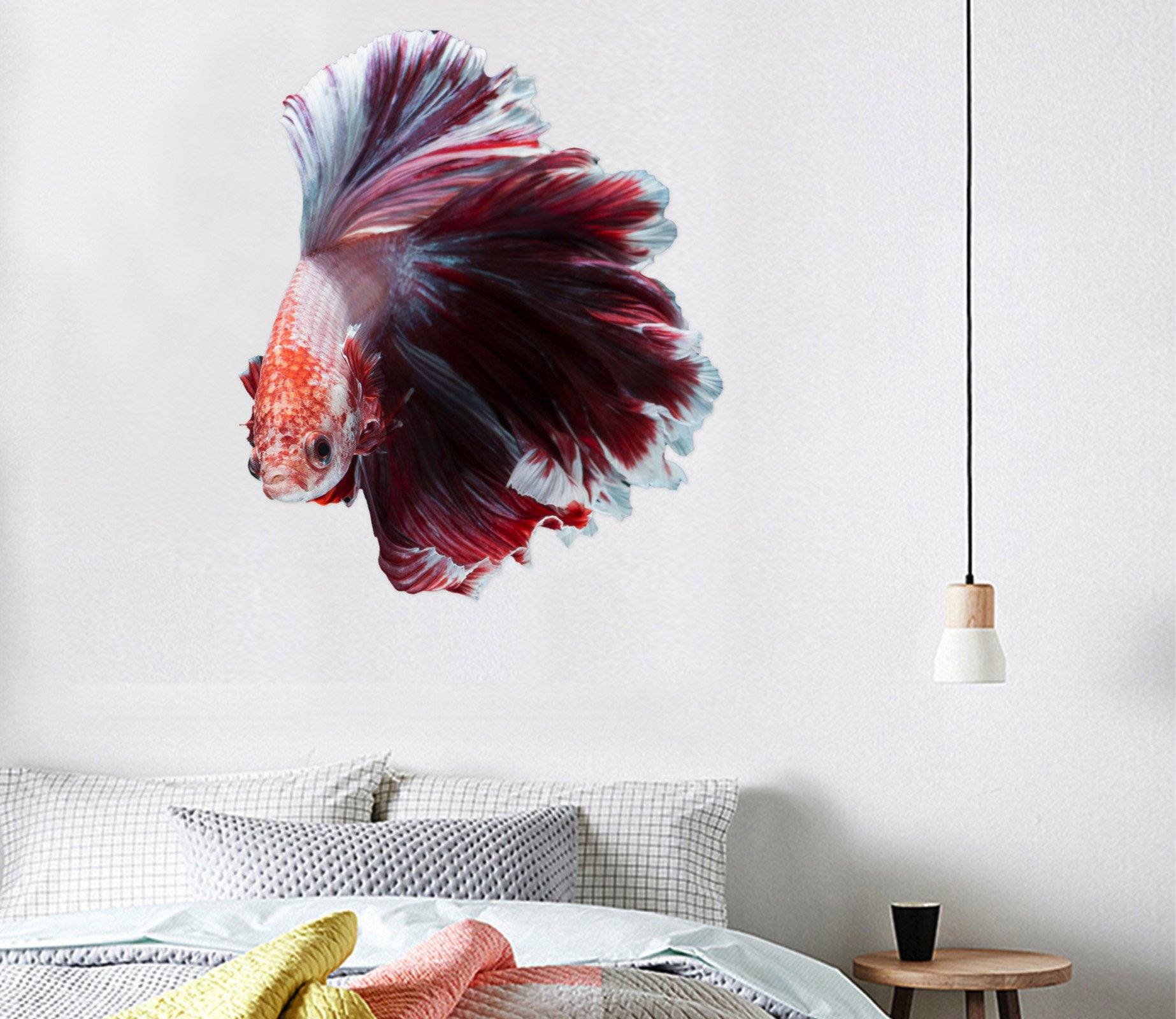 3D Beautiful Goldfish Tail 041 Animals Wall Stickers Wallpaper AJ Wallpaper 