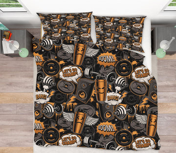 3D Brown Equipment 14182 Bed Pillowcases Quilt