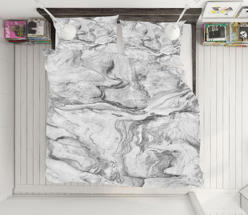 3D Grey Marble 16009 Bed Pillowcases Quilt