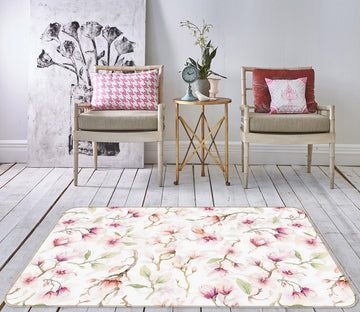 3D Flowering Branch 105 Uta Naumann Rug Non Slip Rug Mat