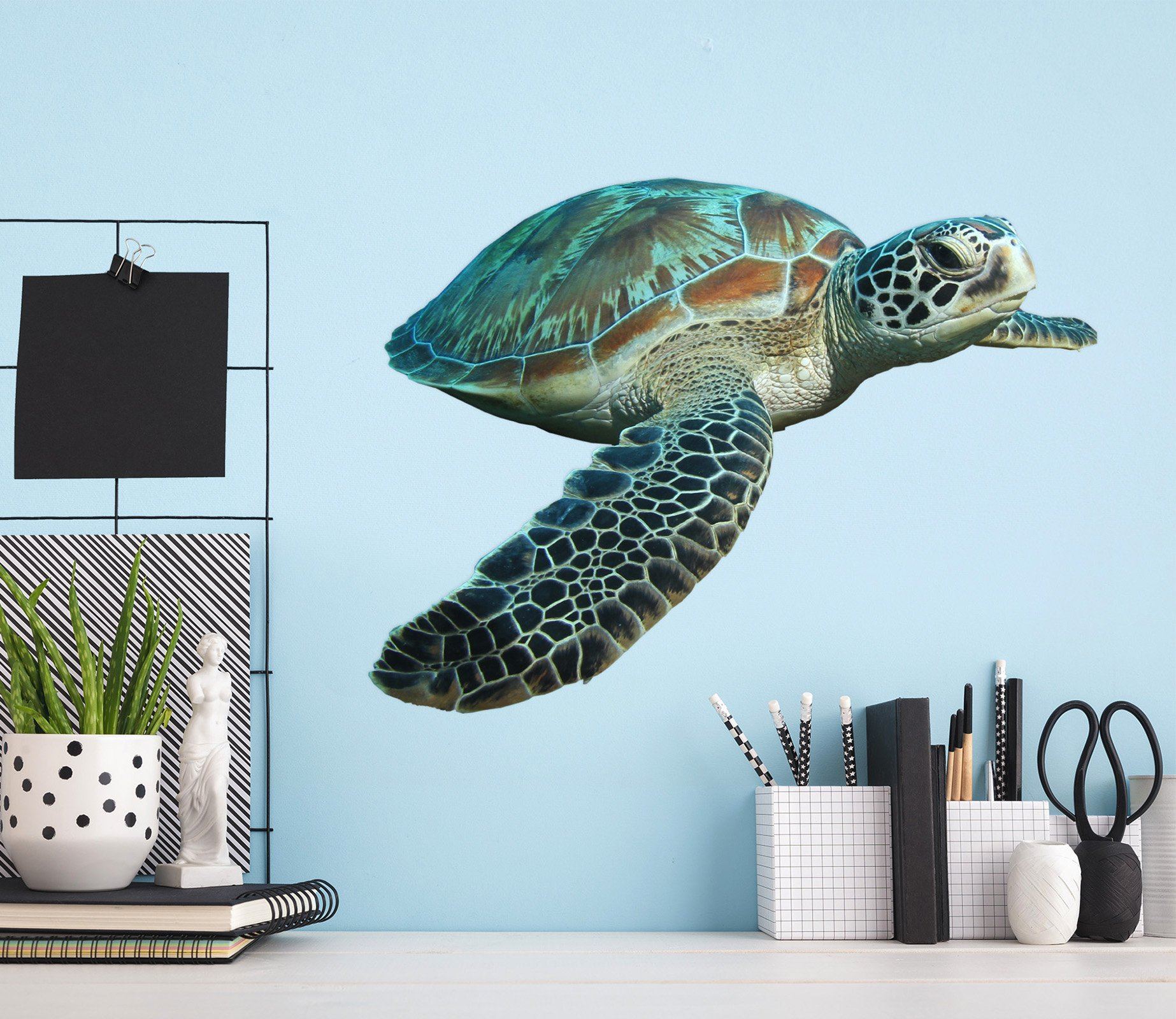 3D Turtle 039 Animals Wall Stickers Wallpaper AJ Wallpaper 