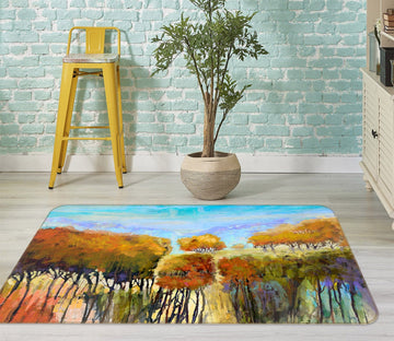 3D Painting Woods 114 Michael Tienhaara Rug Non Slip Rug Mat Mat AJ Creativity Home 