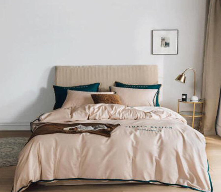 3D Champagne 50136 Bed Pillowcases Quilt
