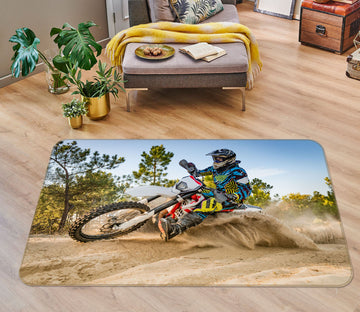 3D Sand Motorcycle 38204 Vehicle Non Slip Rug Mat