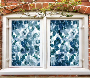 3D Leaf Pattern 340 Window Film Print Sticker Cling Stained Glass UV Block