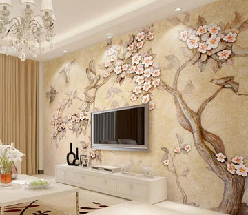 3D Branch Flower 1267 Wall Murals Wallpaper AJ Wallpaper 2 