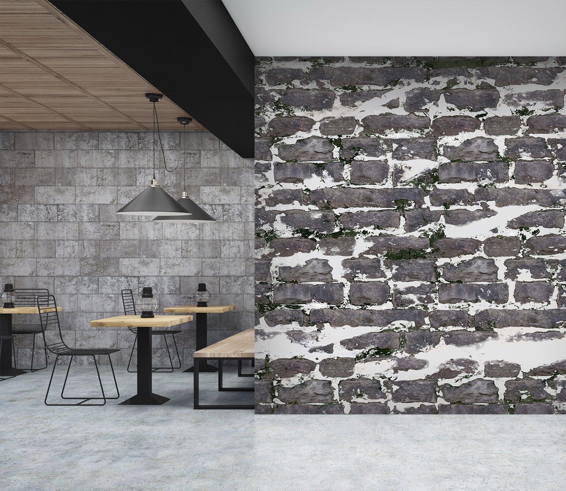 3D Grey Bricks 1435 Wall Murals Wallpaper AJ Wallpaper 2 
