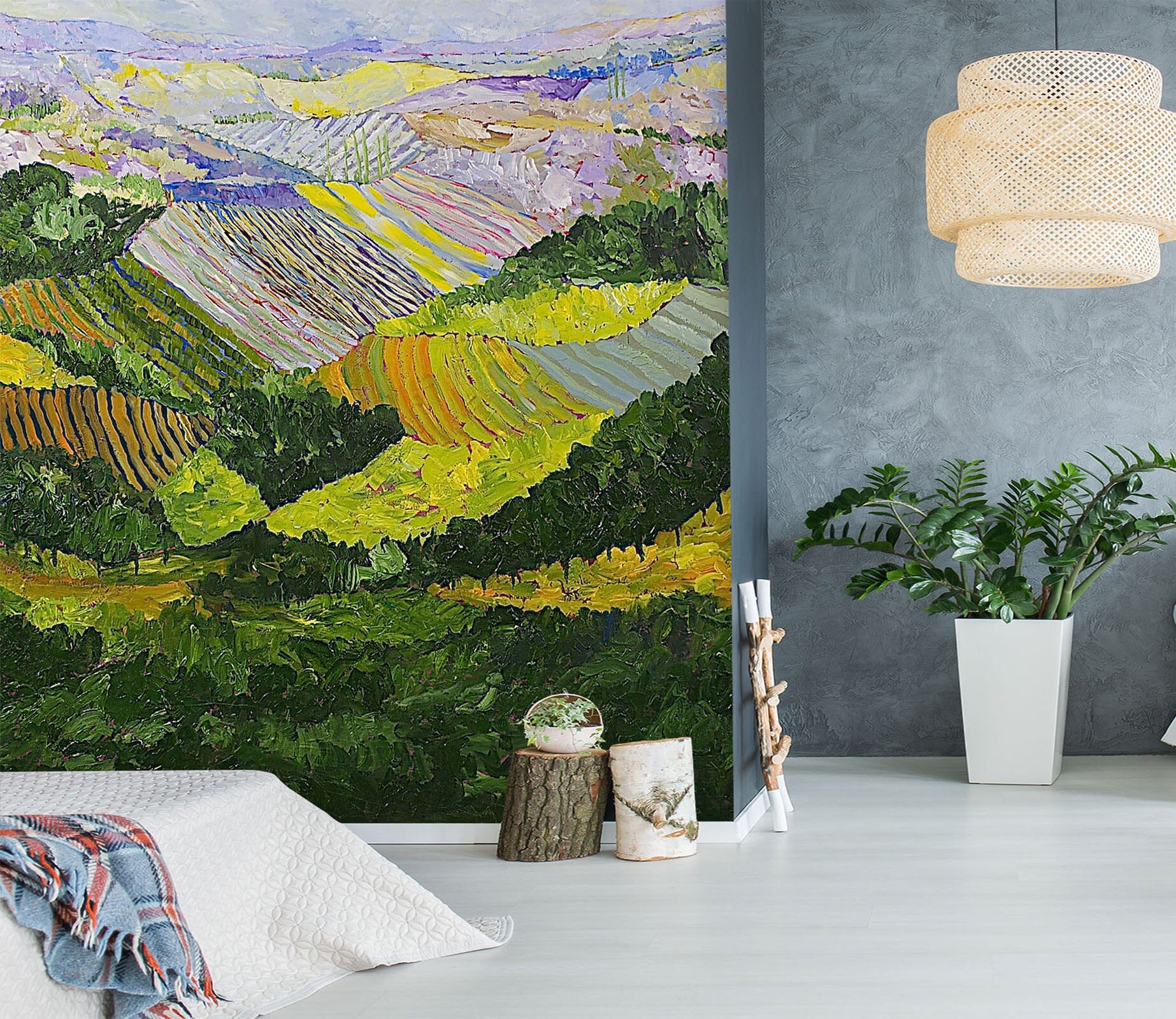 3D Painted Valley 104 Allan P. Friedlander Wall Mural Wall Murals Wallpaper AJ Wallpaper 2 