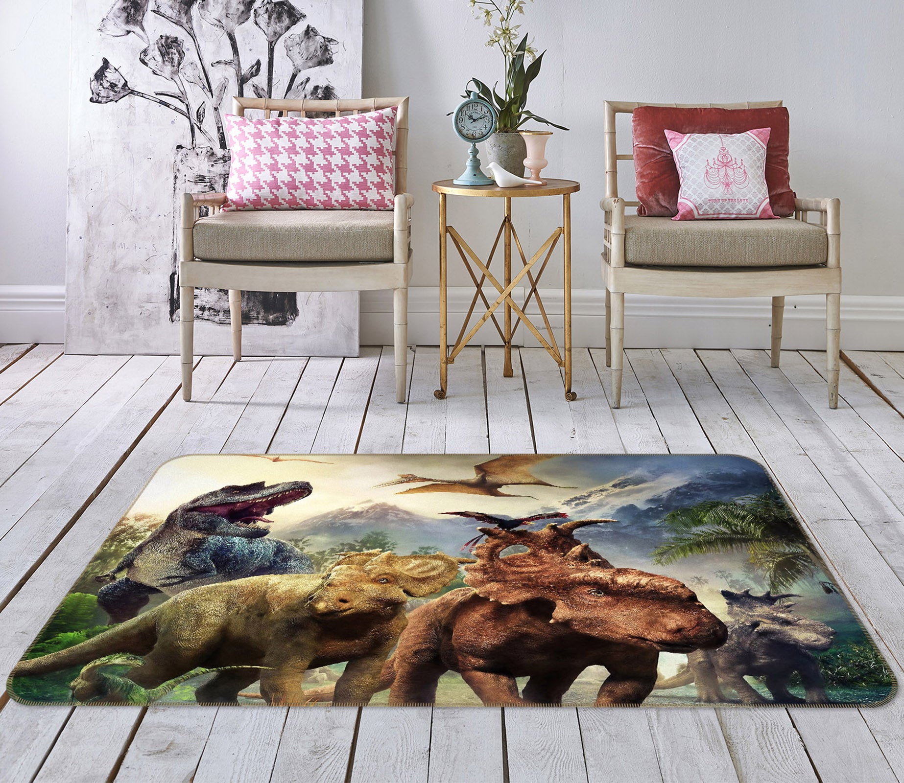 3D Dinosaurs 68173 Animal Non Slip Rug Mat