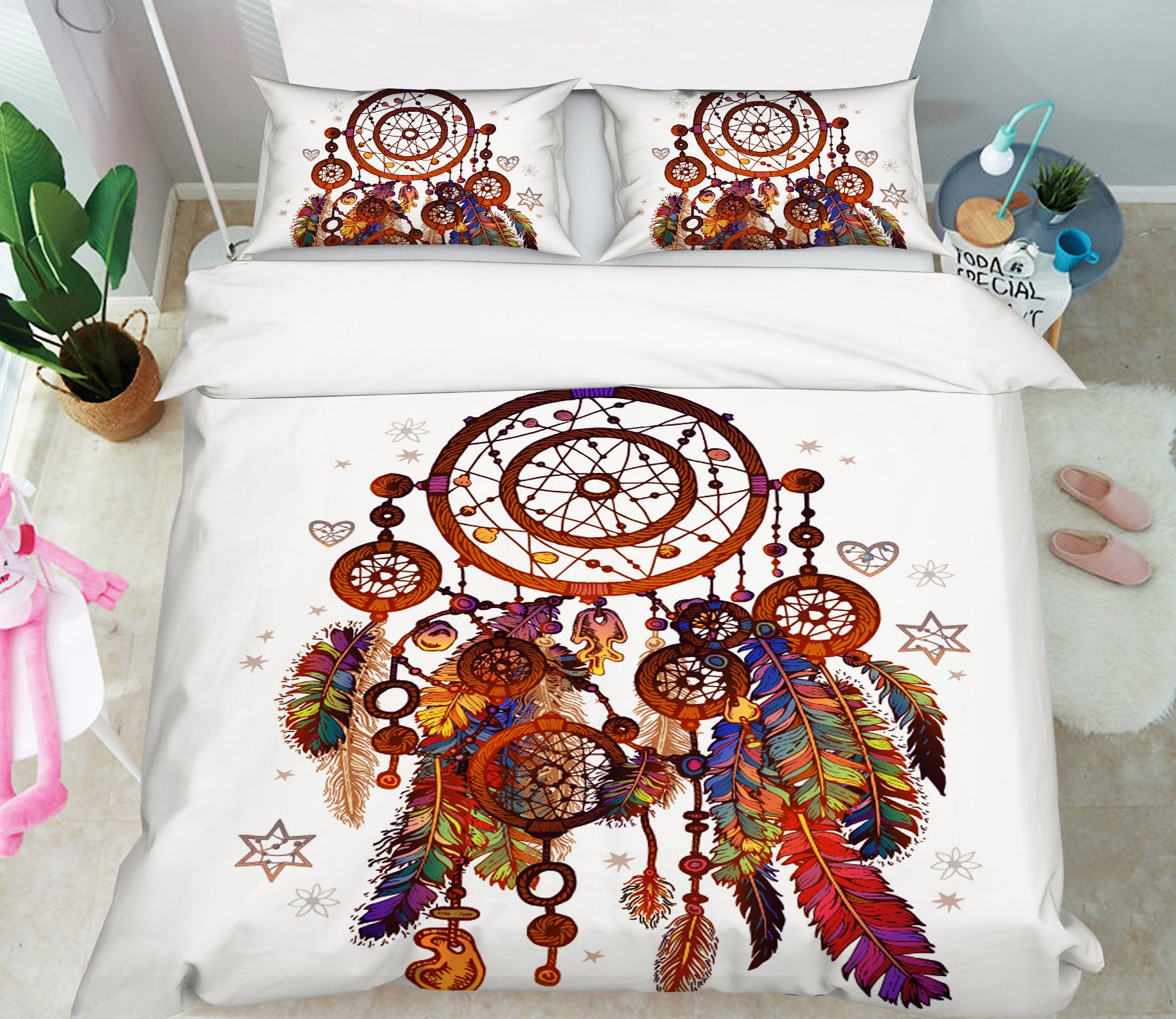3D Dreamcatcher 15051 Bed Pillowcases Quilt