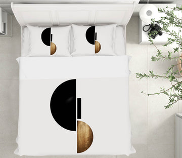 3D Black Semicircle 210 Boris Draschoff Bedding Bed Pillowcases Quilt