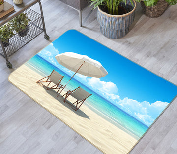 3D Beach Umbrellas 65089 Non Slip Rug Mat