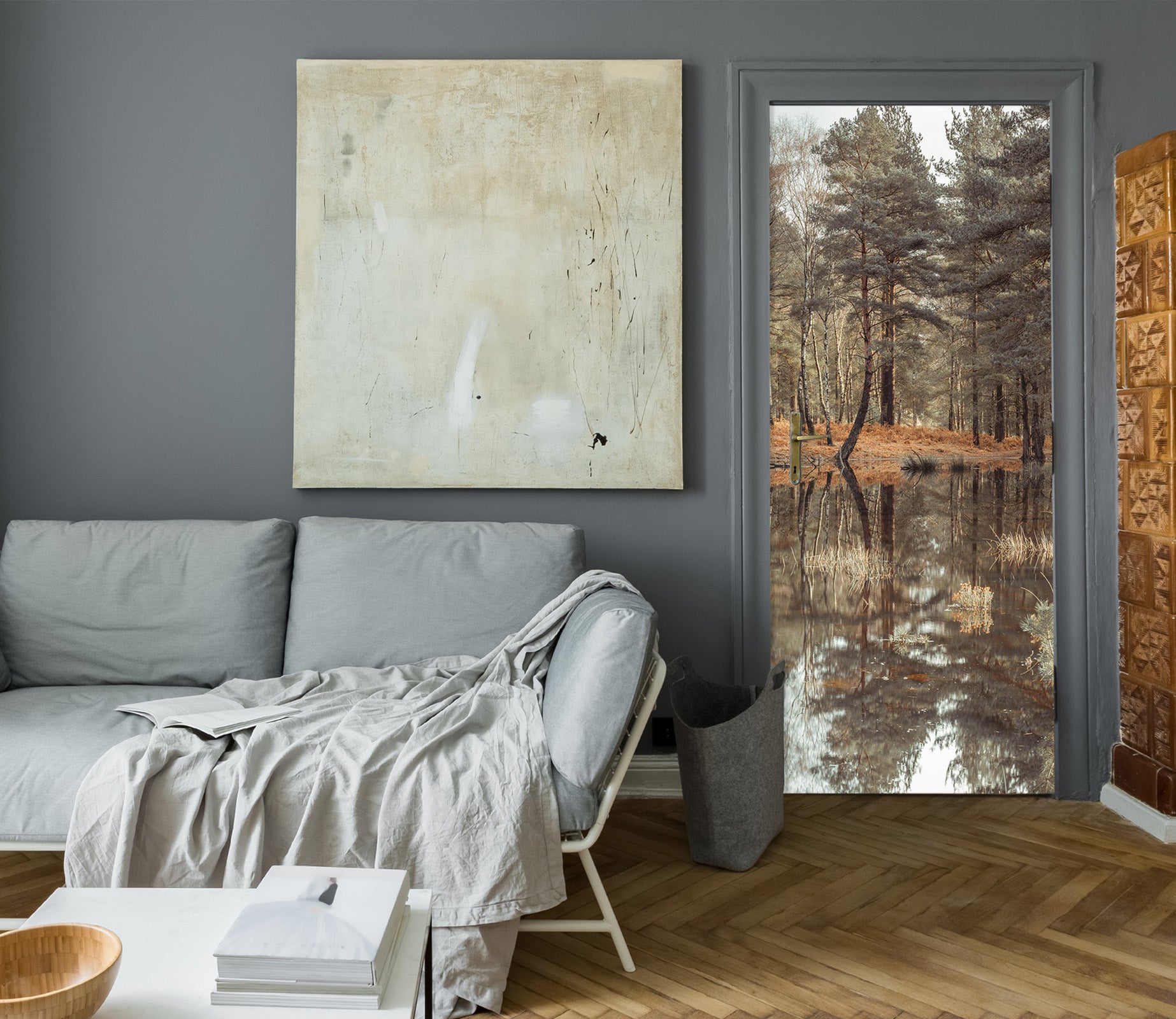 3D Pine Forest 5137 Assaf Frank Door Mural