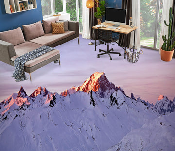 3D Sunset Snow Mountain 537 Assaf Frank Floor Mural