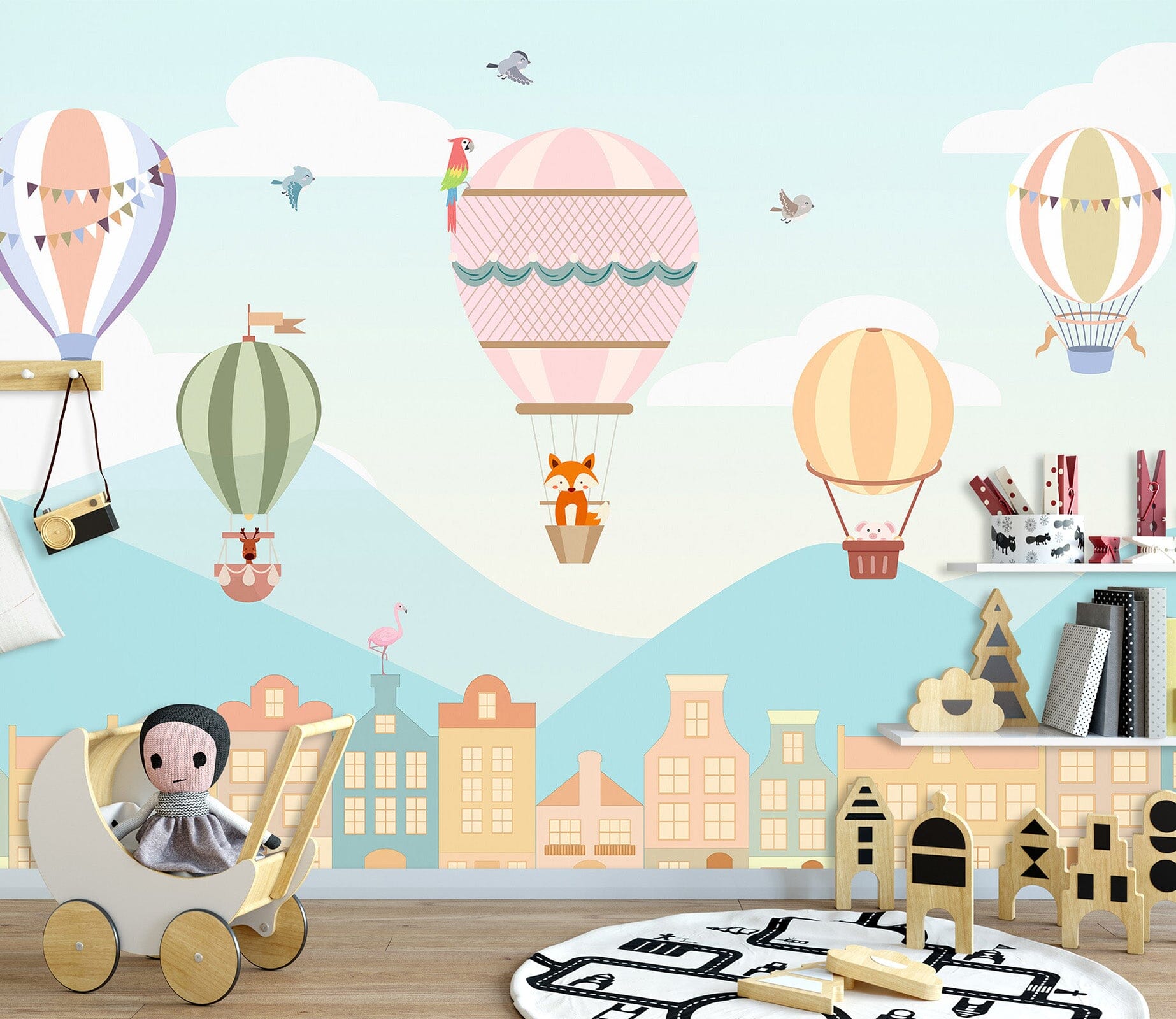 3D Colorful Balloons 1701 Wall Murals Wallpaper AJ Wallpaper 2 