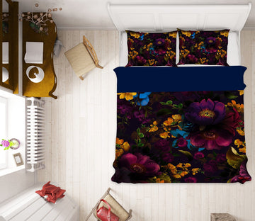 3D Blue Flower 166 Uta Naumann Bedding Bed Pillowcases Quilt Quiet Covers AJ Creativity Home 