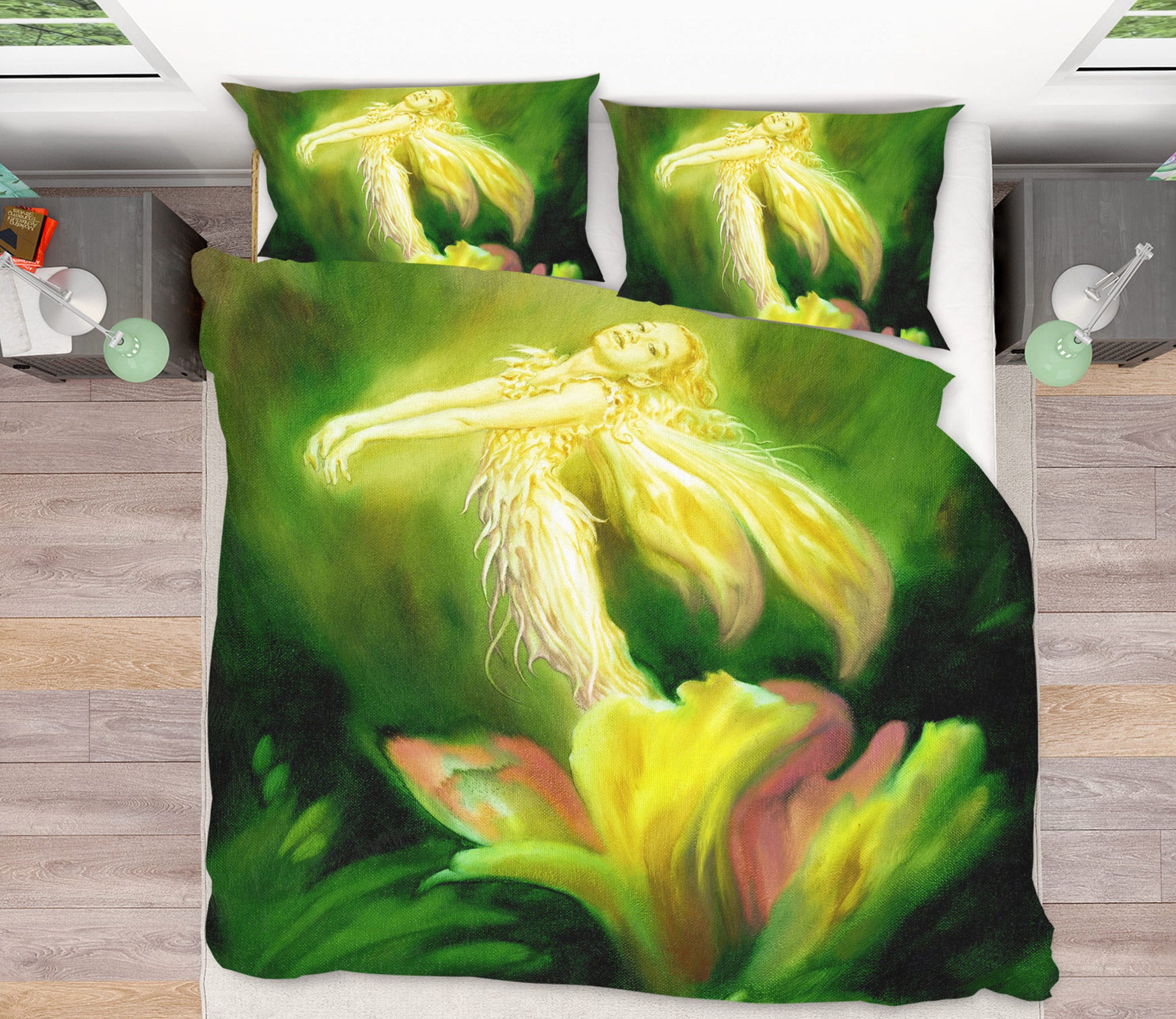 3D Flower Elf 7016 Ciruelo Bedding Bed Pillowcases Quilt
