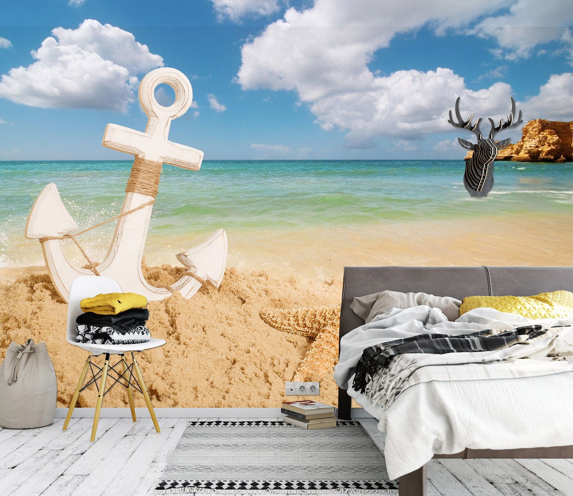 3D Sandy Beach 1723 Wall Murals Wallpaper AJ Wallpaper 2 