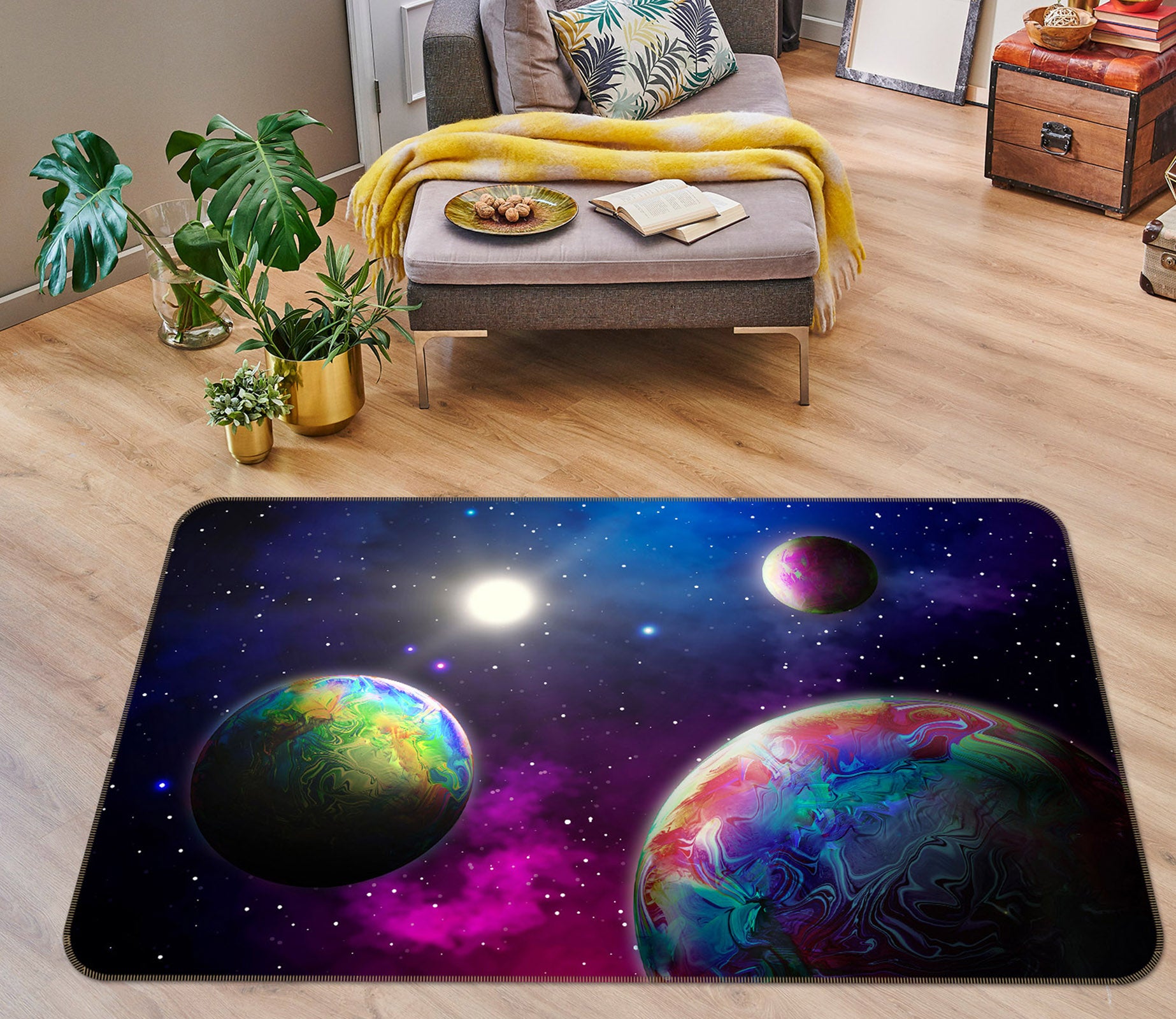 3D Planet 30191 Non Slip Rug Mat