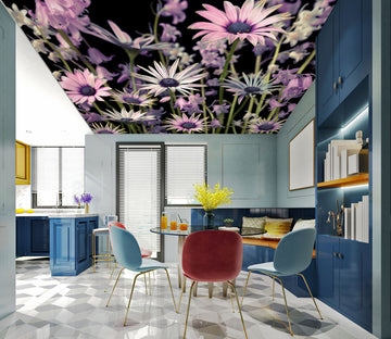 3D Purple Cute Flower 2560 Assaf Frank Ceiling Wallpaper Murals