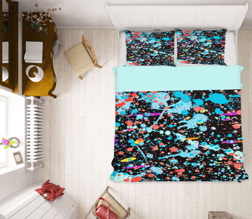 3D Color Drop Ink 60061 Bed Pillowcases Quilt