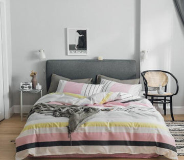 3D Stripe 40130 Bed Pillowcases Quilt
