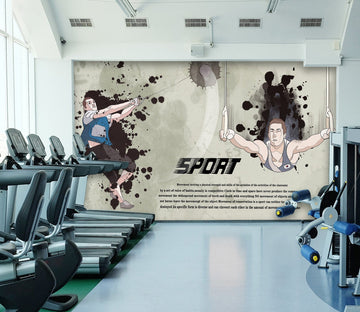 3D Fitness Boy 216 Wall Murals Wallpaper AJ Wallpaper 2 
