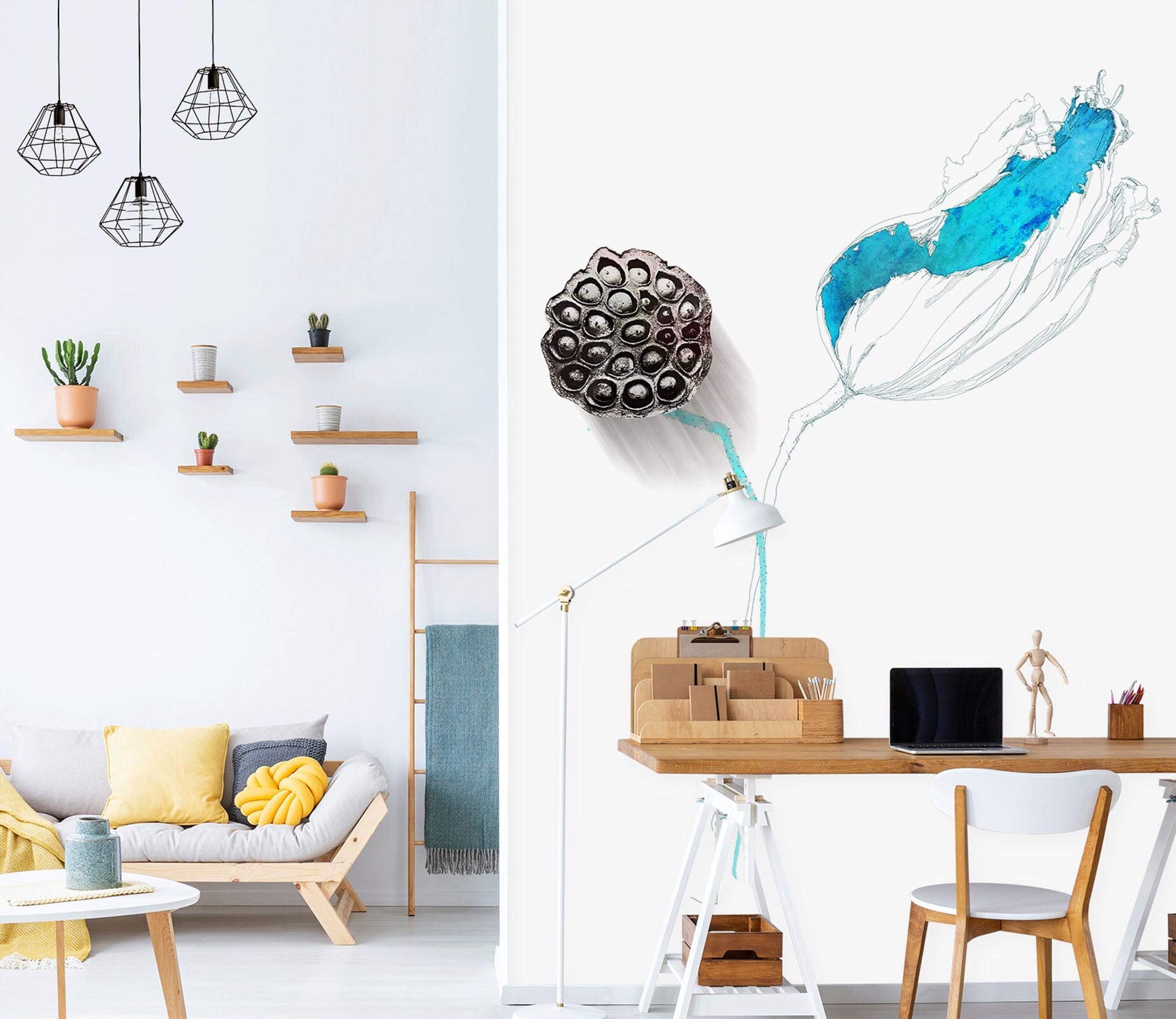 3D Autumn Lotus 1819 Wall Murals Wallpaper AJ Wallpaper 2 