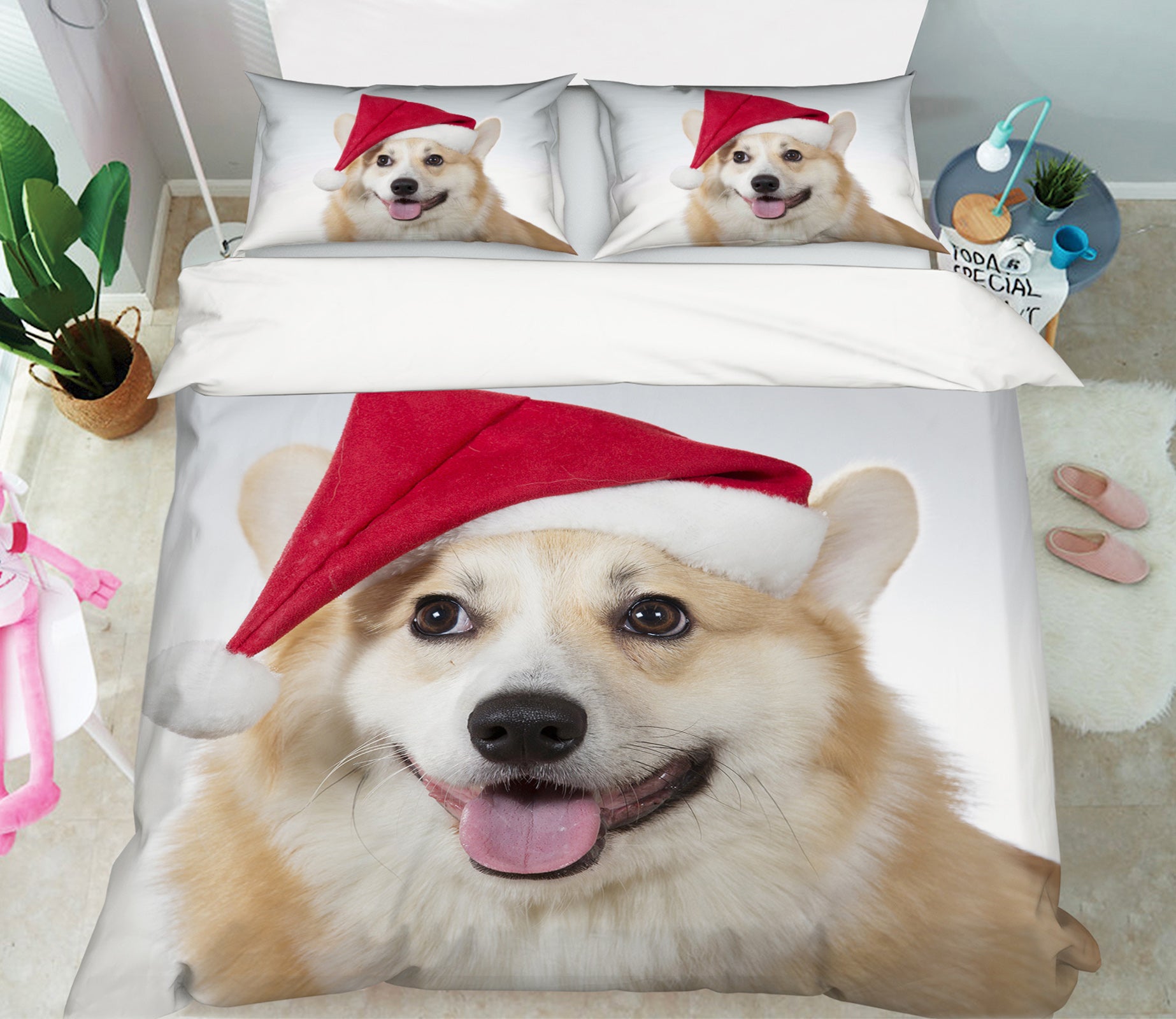 3D Corgi 15026 Bed Pillowcases Quilt